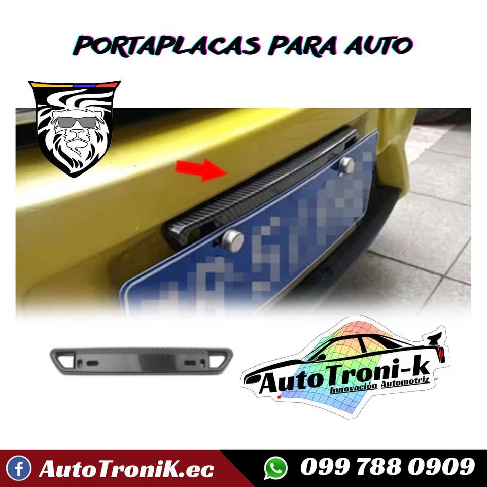 PORTAPLACAS PARA AUTO