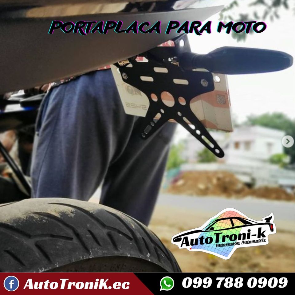 PORTAPLACAS PARA MOTO