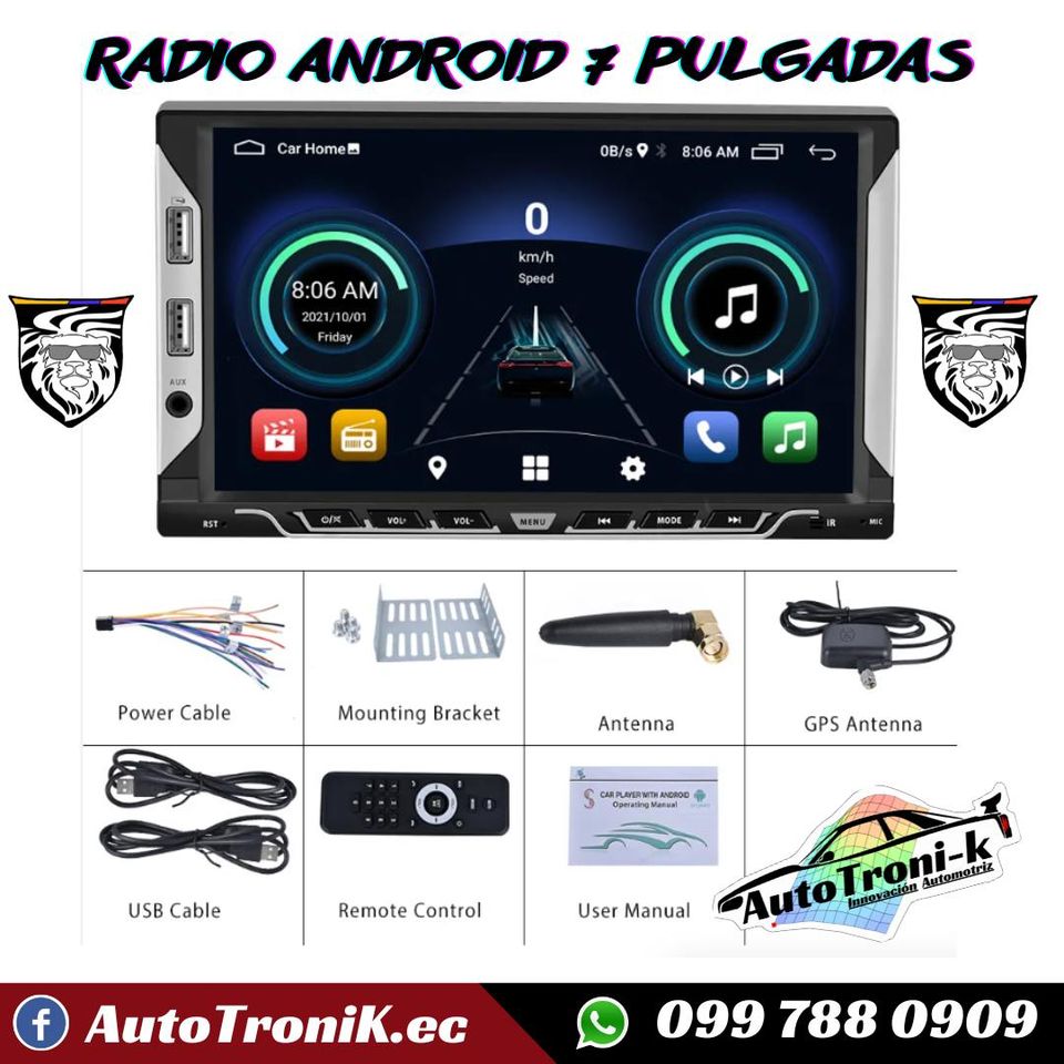 🌟 RADIO ANDROID 7 PULGADAS 🔥