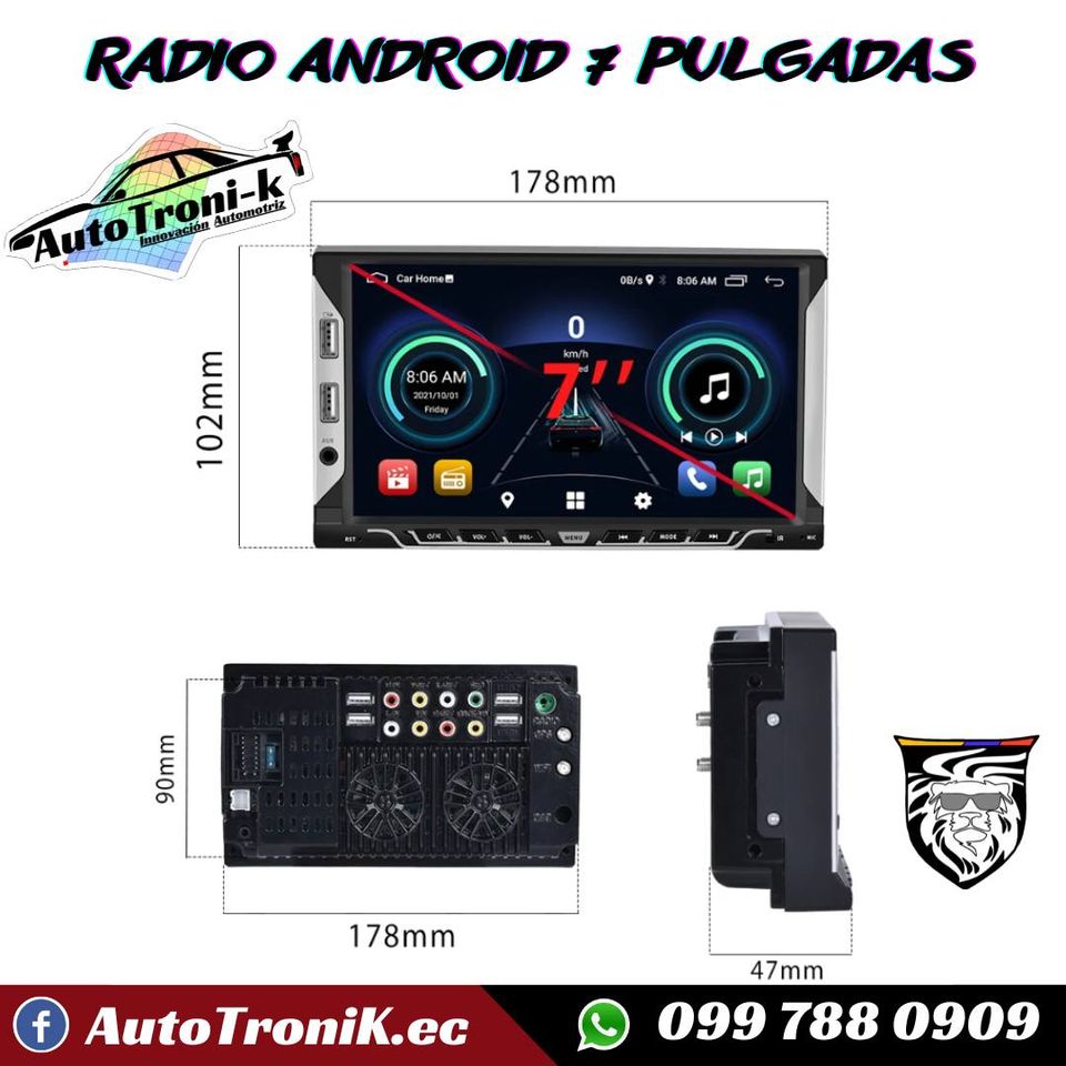 🌟 RADIO ANDROID 7 PULGADAS 🔥