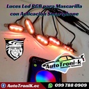 💯 Luces Led RGB para mascarilla ✅ Tipo RAPTOR✨
