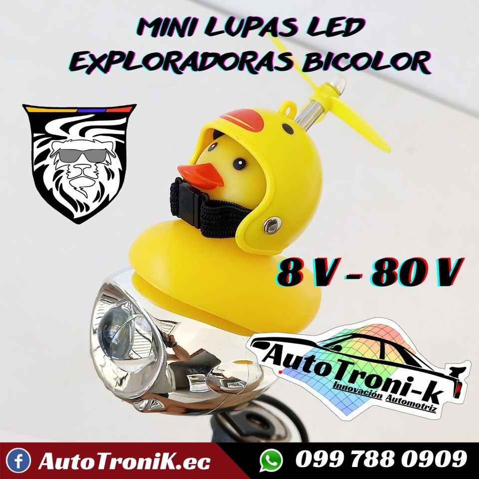 🔥 Mini Lupas Led Bicolor 04 ✅ Antiniebla 😎