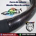 😎 Forro de volante 🔥 Diseño fibra de carbon 🌟