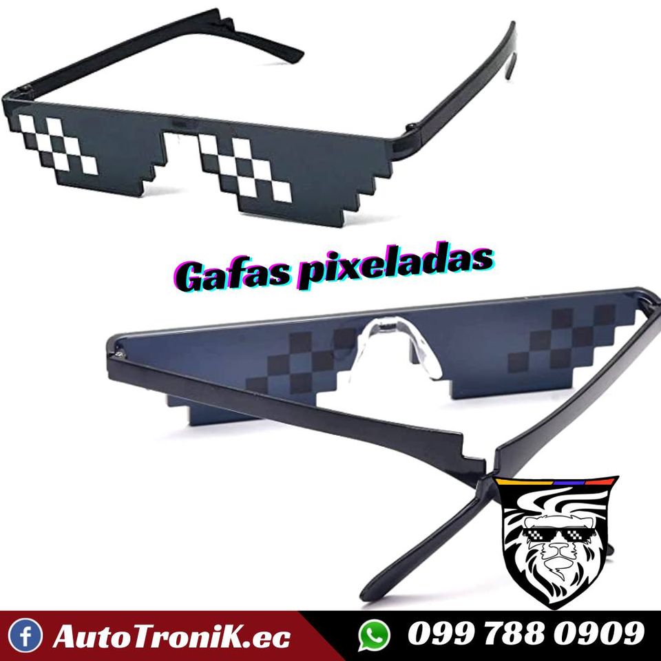 😎 Gafas 😁 pixeladas 🕶 Talla unica.