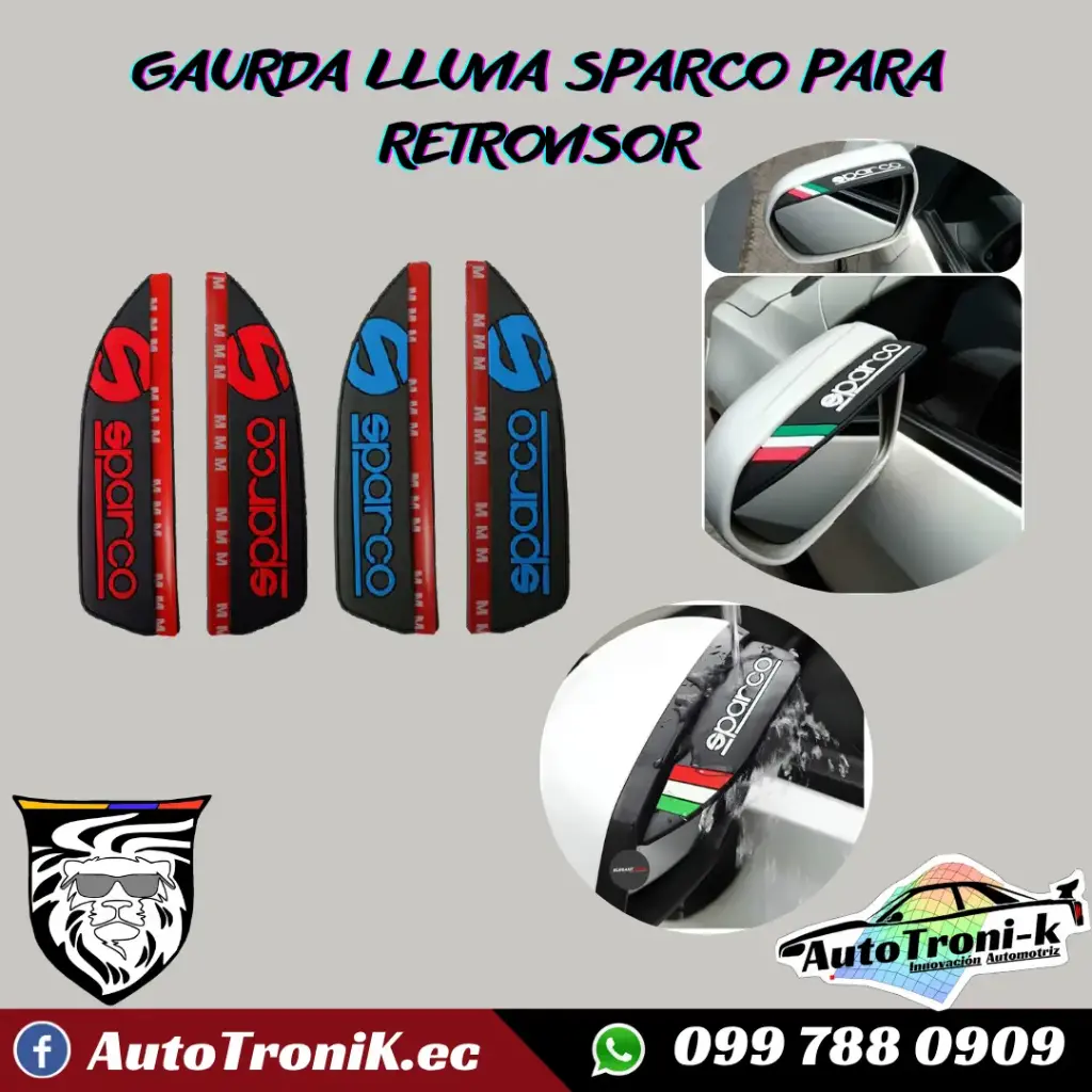 CUBRE LLUVIA SPARCO PARA RETROVISOR