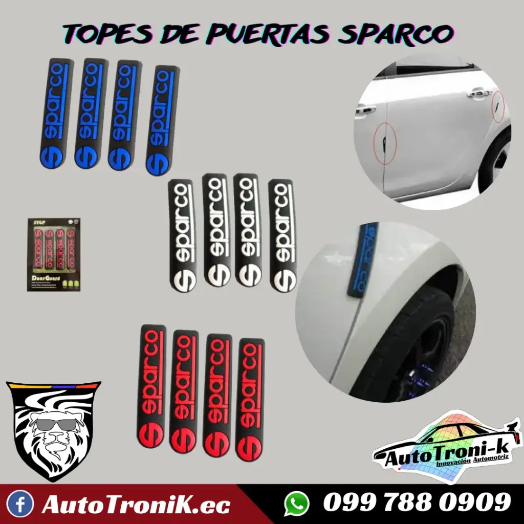 TOPES DE SPARCO PARA PUERTAS 