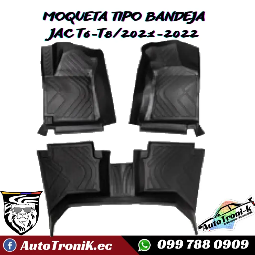 MOQUETAS TIPO BANDEJA JAC T6-T8/2021-2022