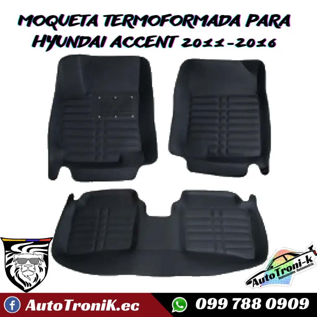 MOQUETAS TERMOFORMADAS HYUNDAI ACCENT 2011-2016