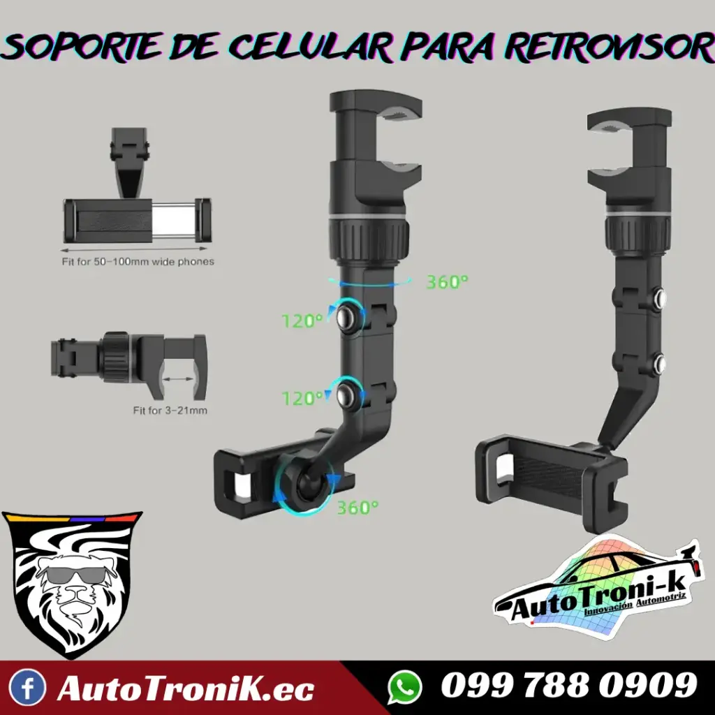 SOPORTE DE CELULAR PARA RETROVISOR