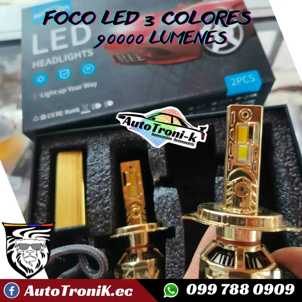 LED PARA NEBLINA 90000 Lumenes 3 COLORES✅