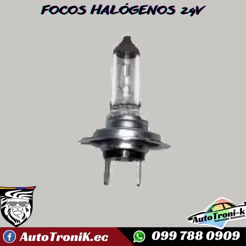 Foco halógeno 24 V