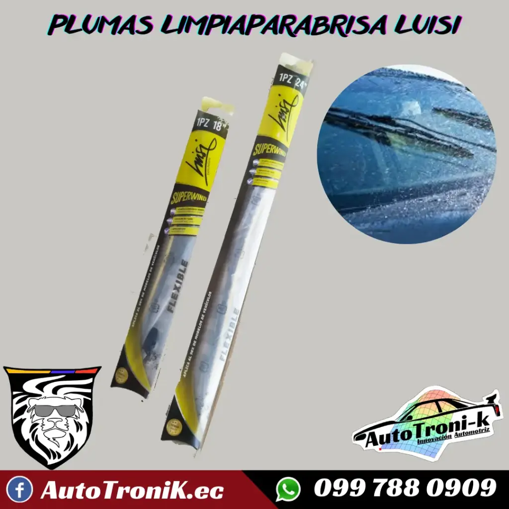PLUMAS LUISI LIMPIAPARABRISA VARIAS MEDIDAS