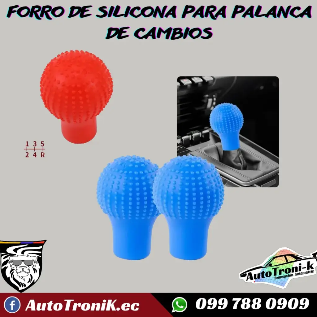 FORRO DE SILICONA PARA PALANCA DE CAMBIOS