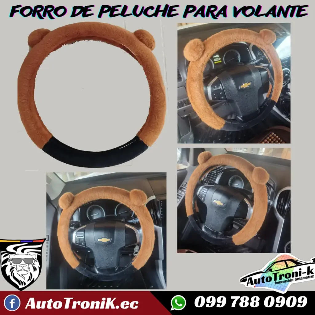 FORRO DE PELUCHE PARA VOLANTE
