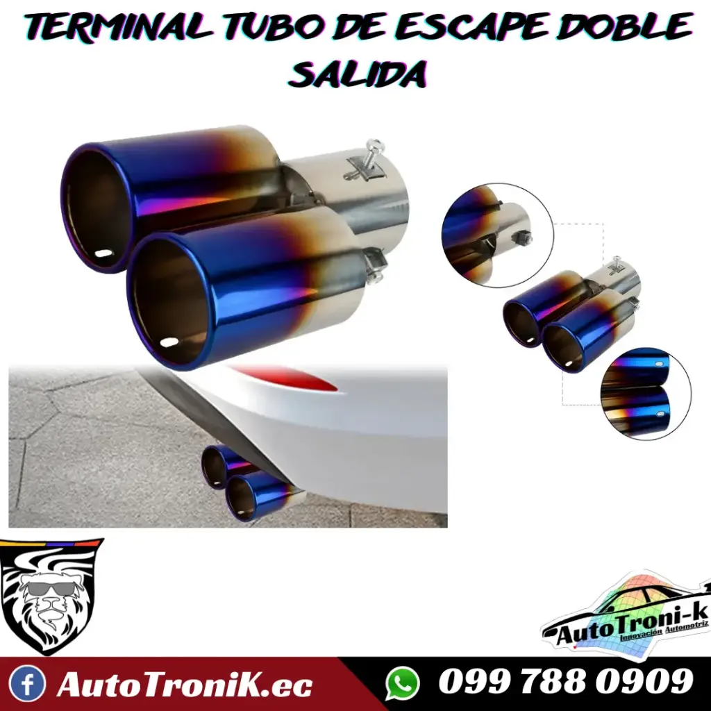 TERMINAL TUBO DE ESCAPE DOBLE SALIDA
