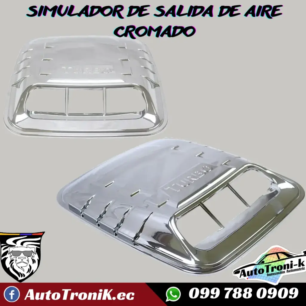 SIMULADOR DE SALIDA DE AIRE CROMADO