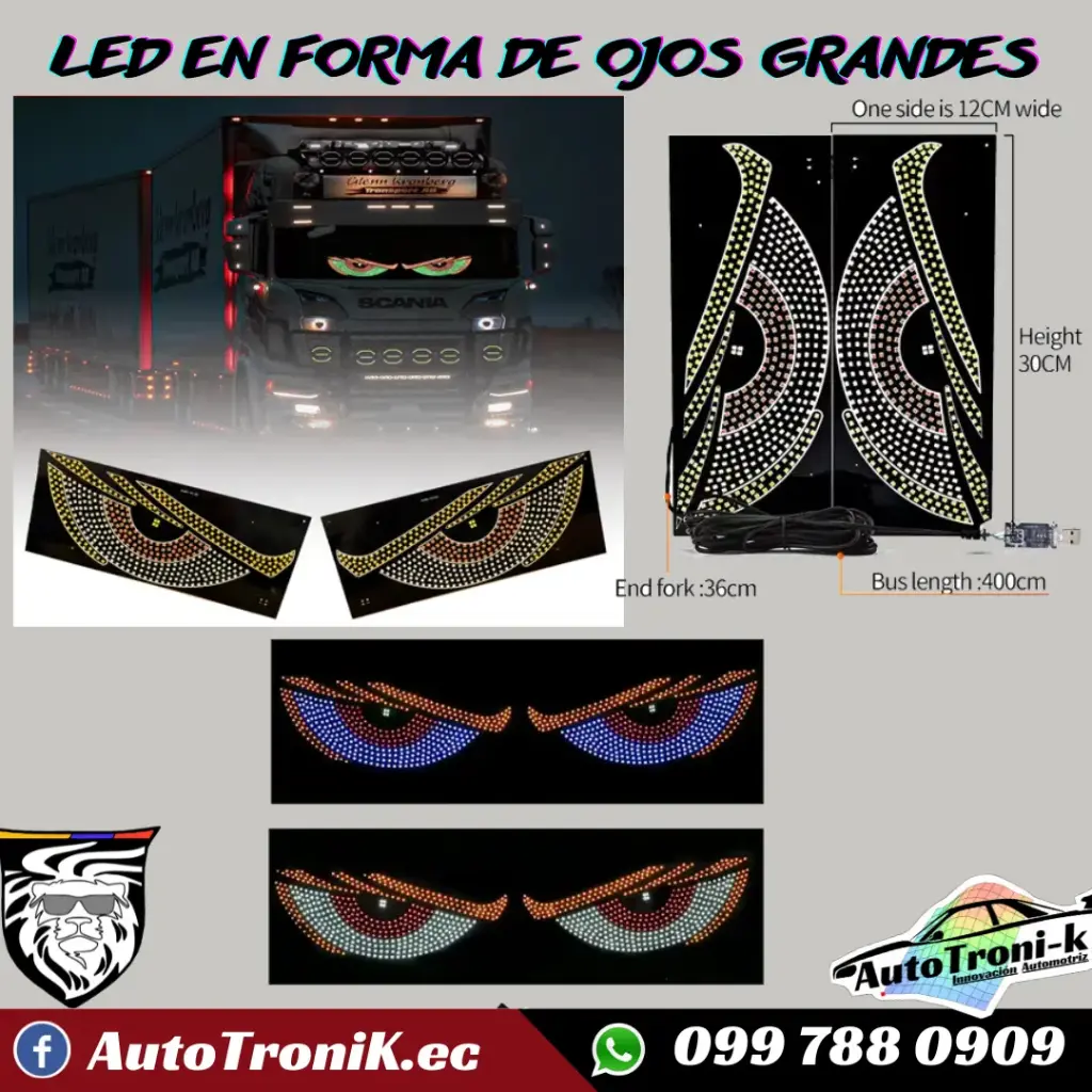 LED EN FORMA DE OJOS GRANDES