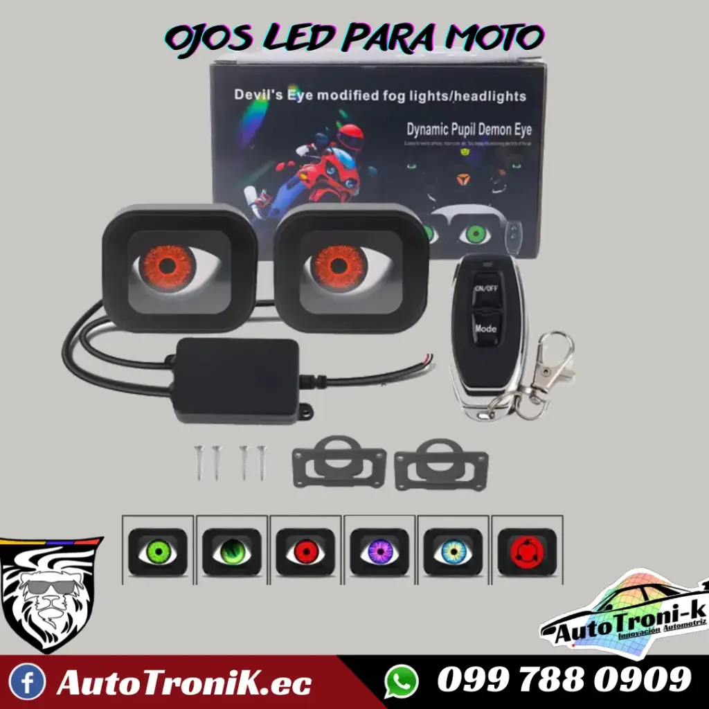 OJOS LED PARA MOTO