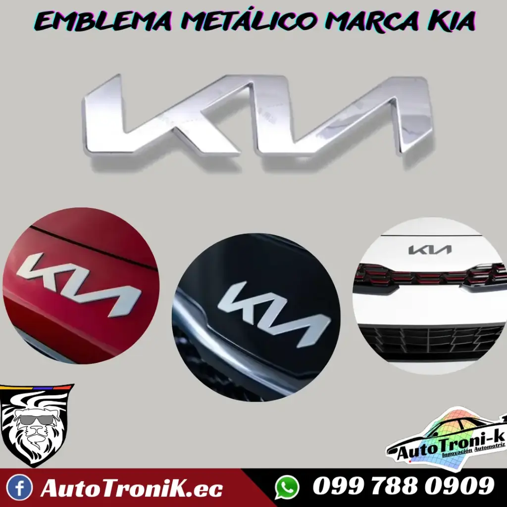 EMBLEMA METÁLICO MARCA KIA