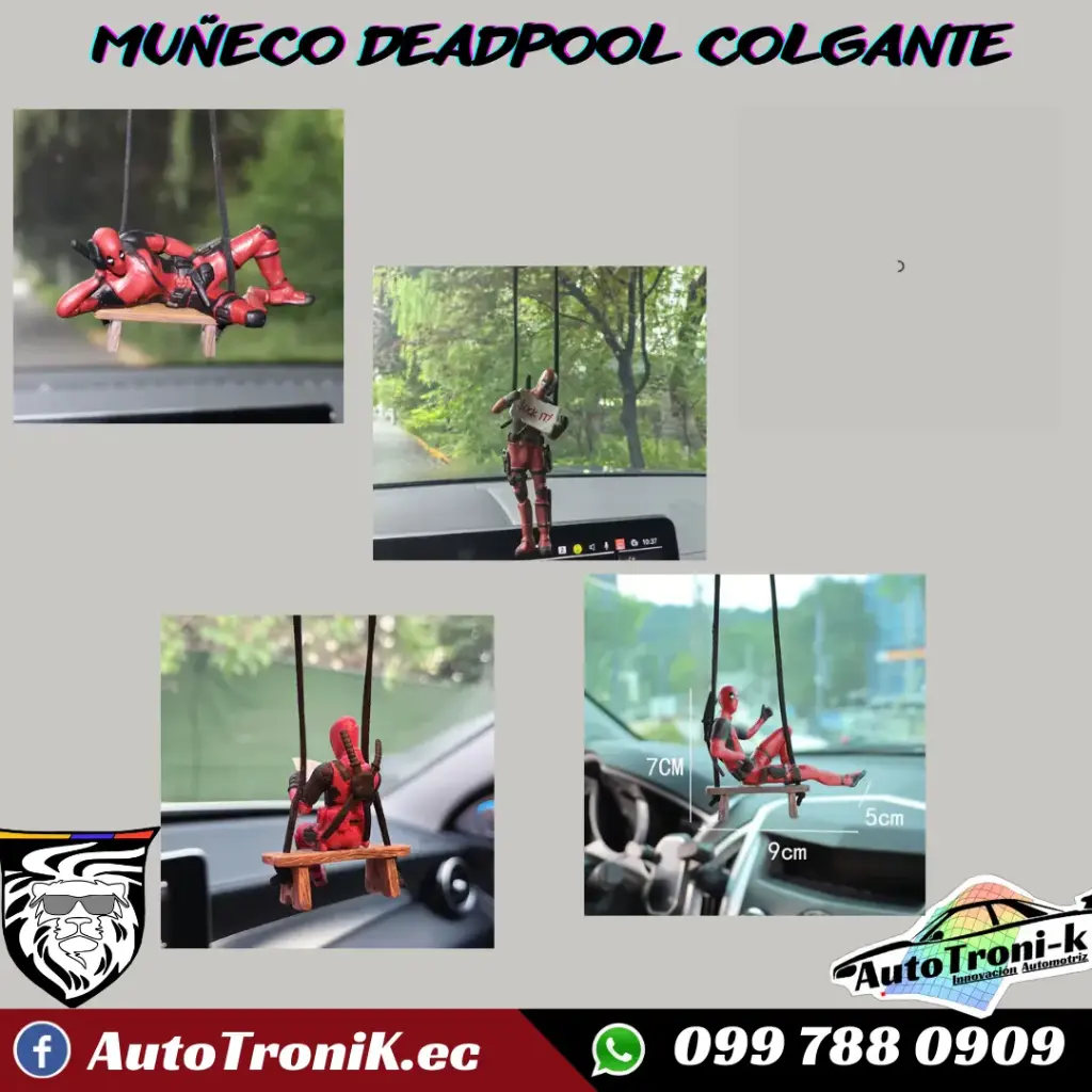 MUÑECO DEADPOOL COLGANTE
