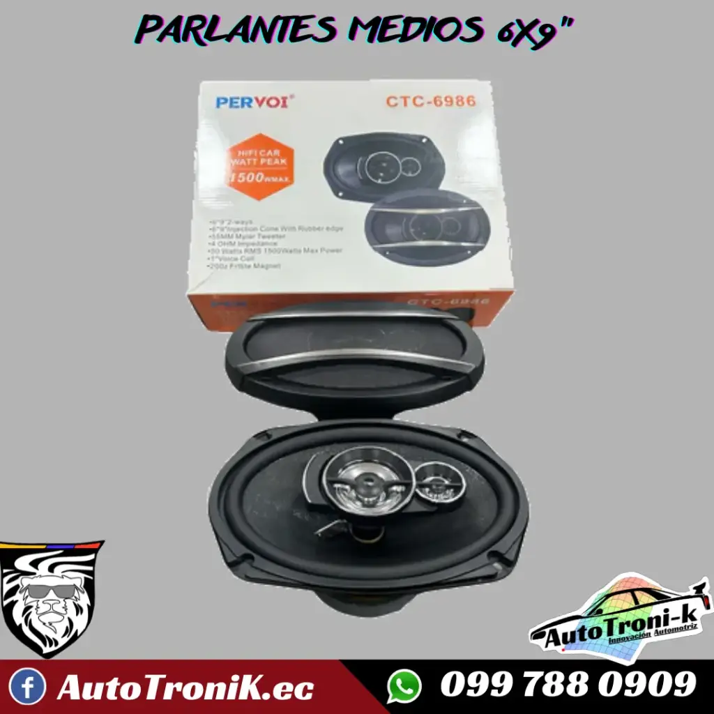 PARLANTES MEDIOS DE 6"x9"