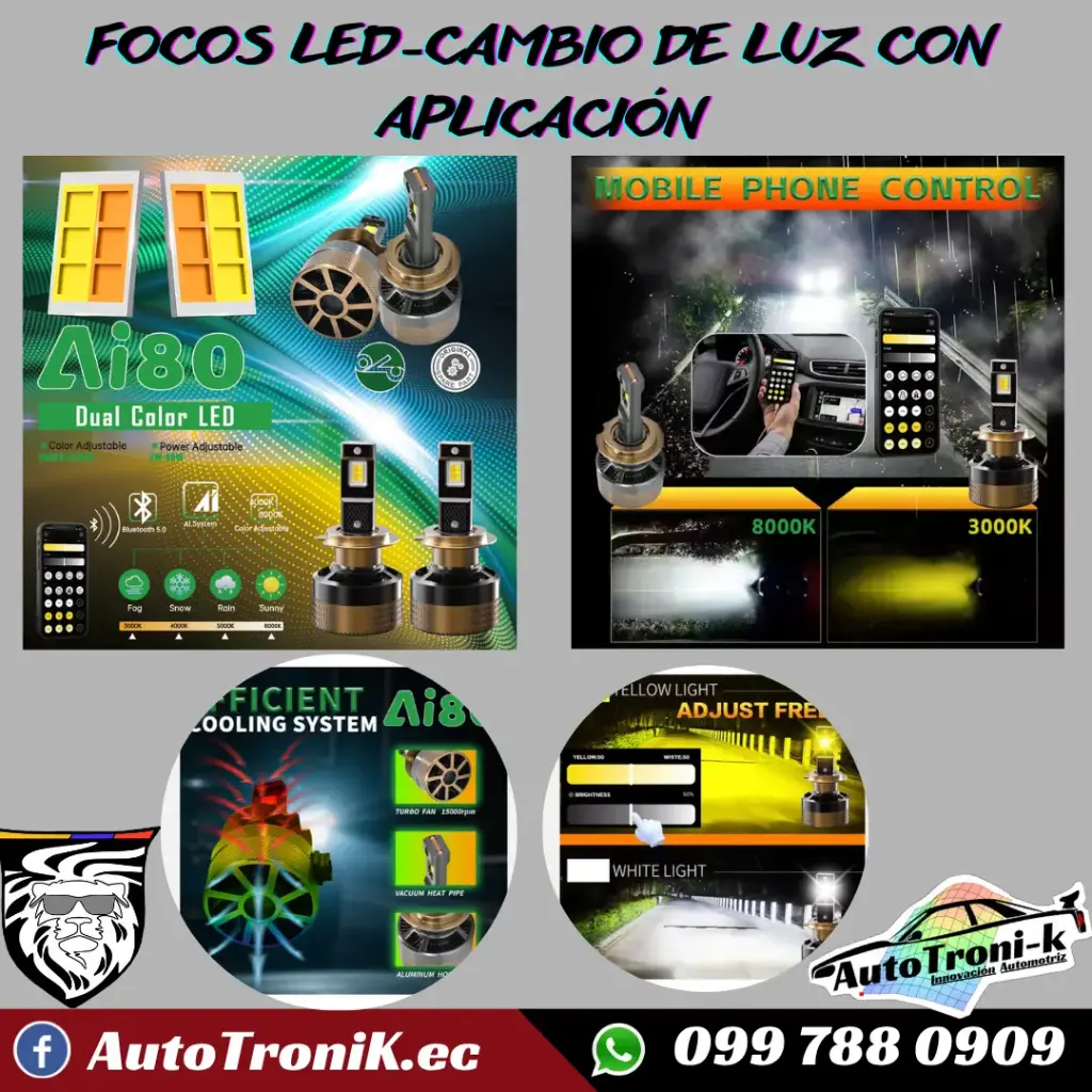 FOCOS LED-CAMBIO DE LUZ CON APLICACIÓN