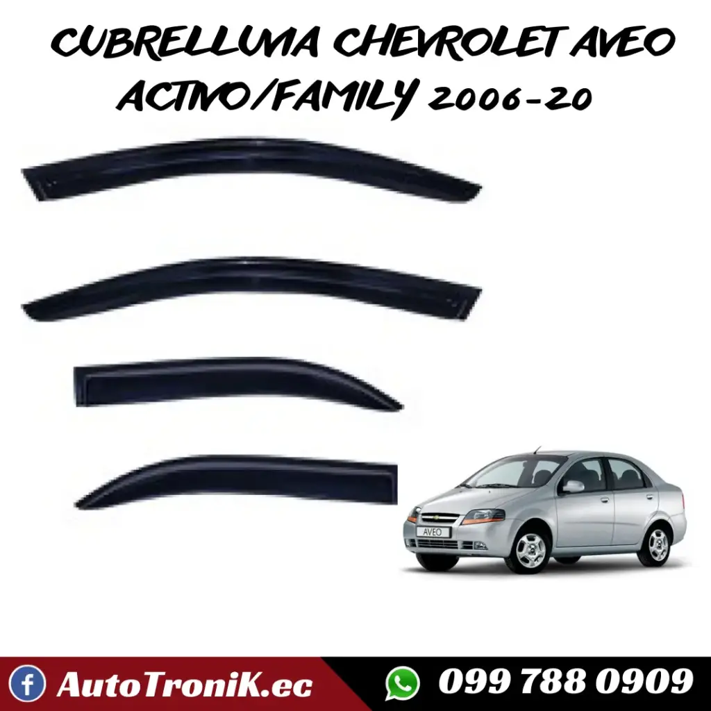CUBRELLUVIA CHEVROLET AVEO ACTIVO/FAMILY 2006-20 