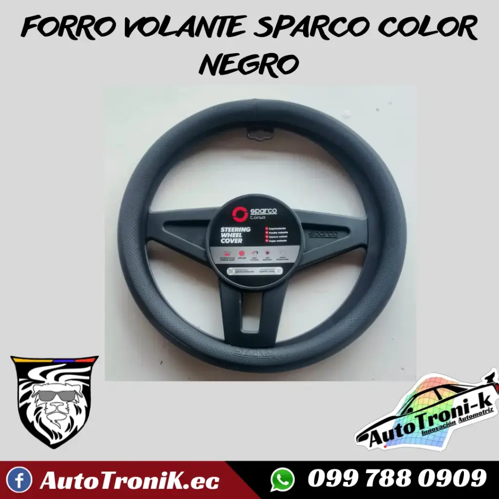 FORRO VOLANTE SPARCO COLOR NEGRO