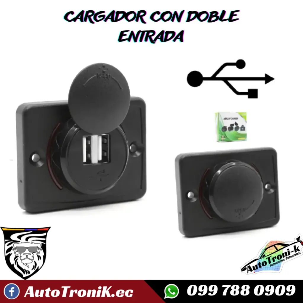 CARGADOR CON DOBLE ENTRADA