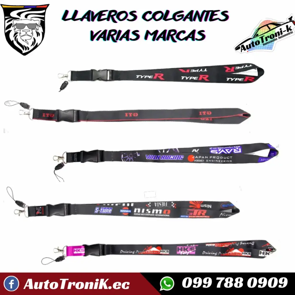 LLAVEROS COLGANTES  VARIAS MARCAS
