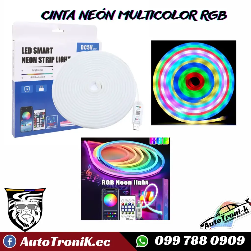 CINTA NEÓN MULTICOLOR RGB