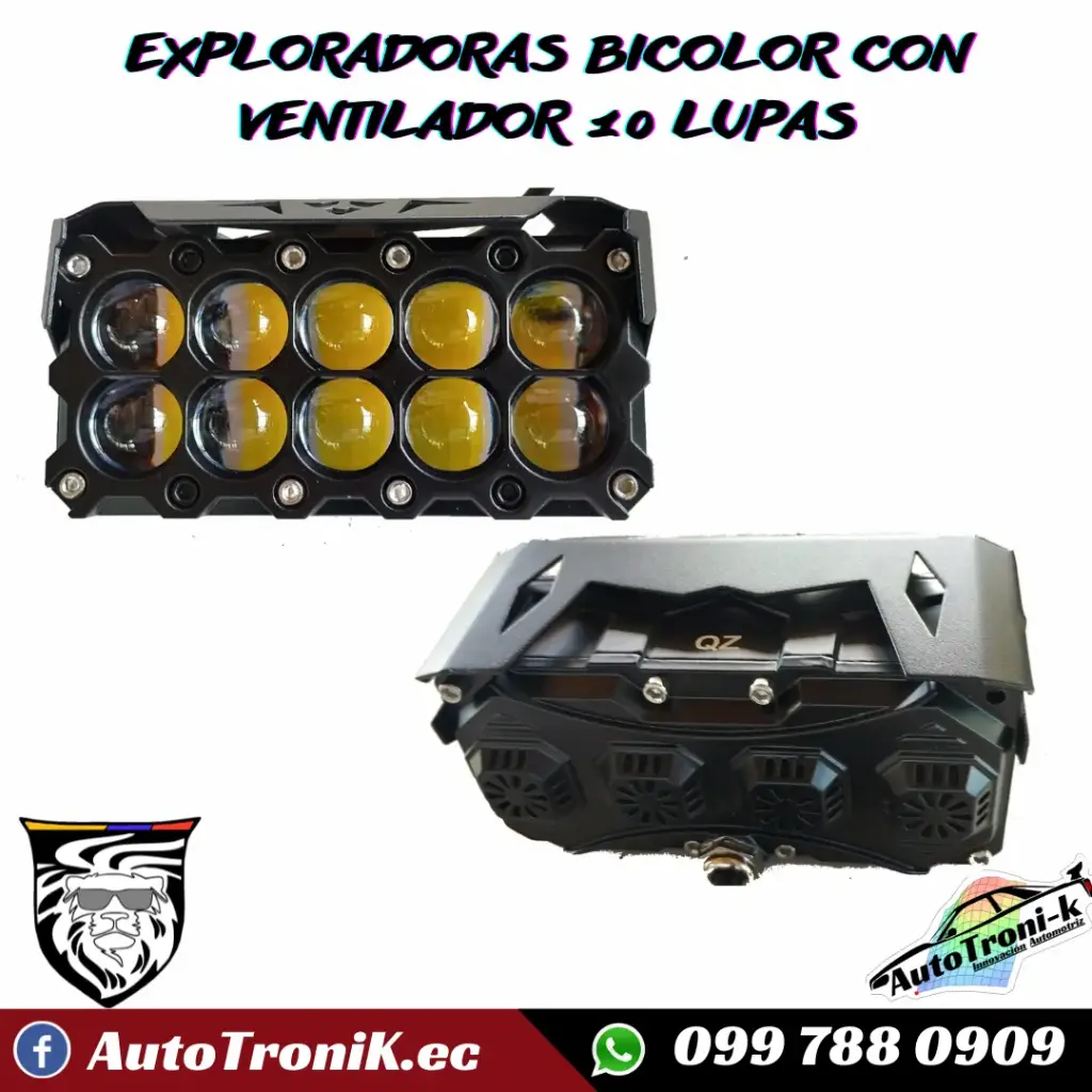 EXPLORADORAS BICOLOR CON VENTILADOR 10 LUPAS