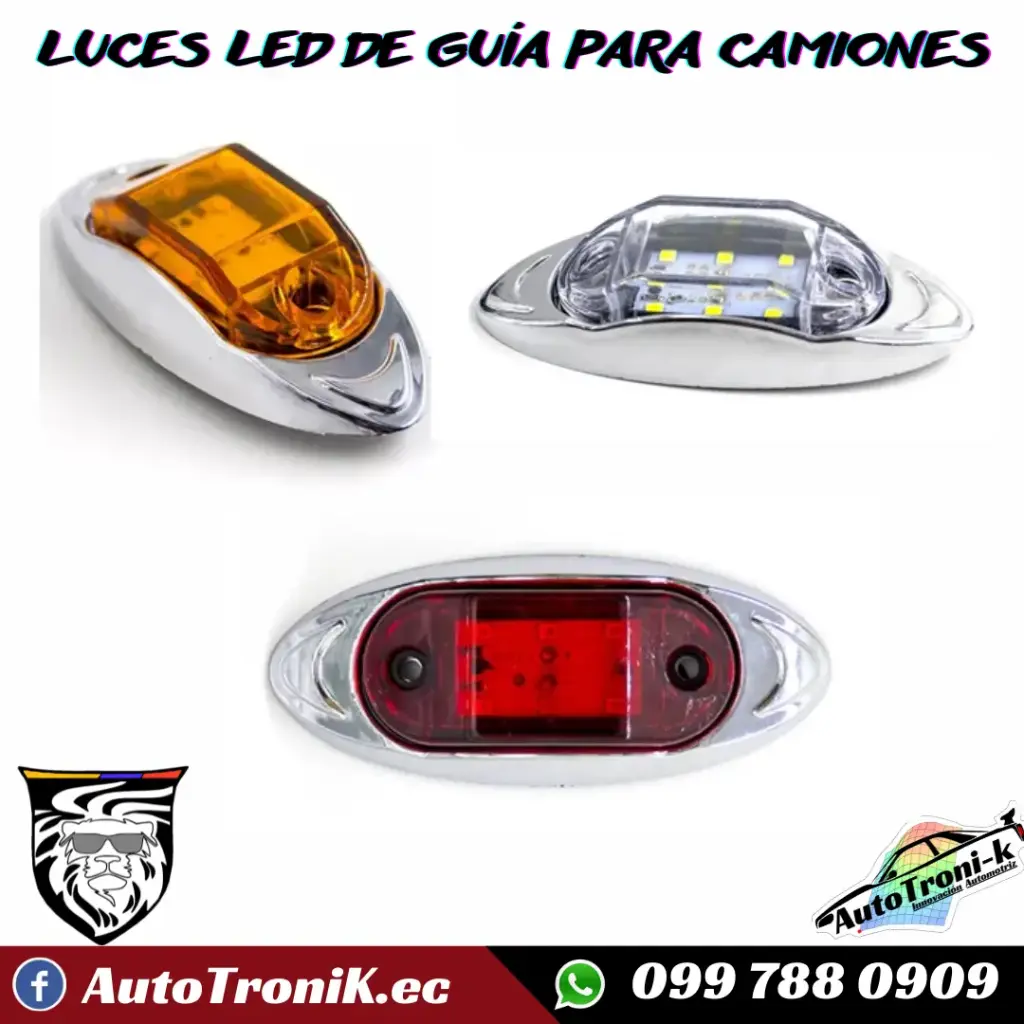 LUCES LED DE GUÍA PARA CAMIONES 12V Y 24V 