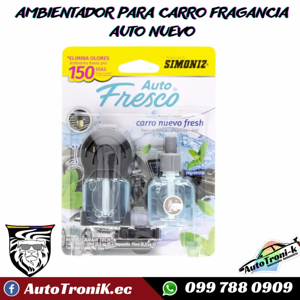AMBIENTADOR PARA CARRO FRAGANCIA AUTO NUEVO