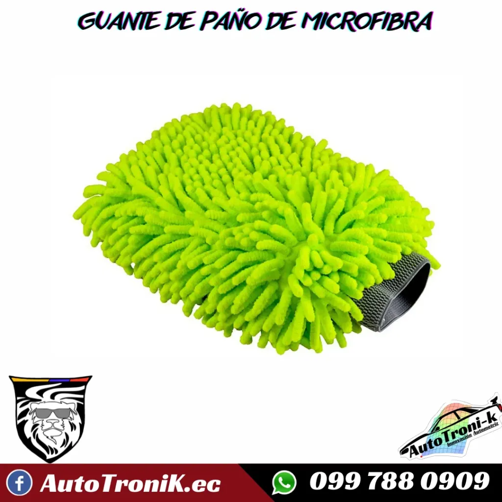 GUANTE DE PAÑO DE MICROFIBRA
