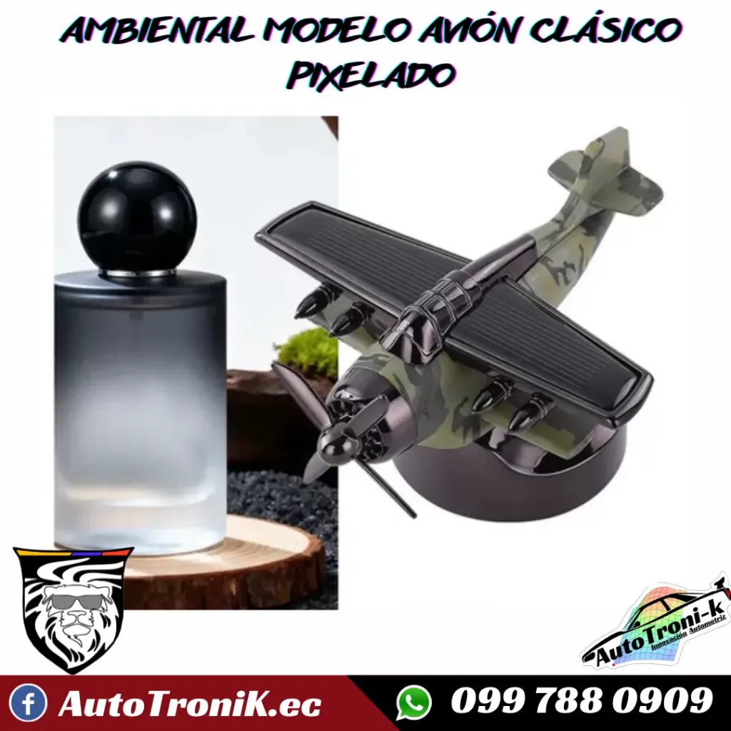 AMBIENTAL MODELO AVIÓN CLÁSICO PIXELADO