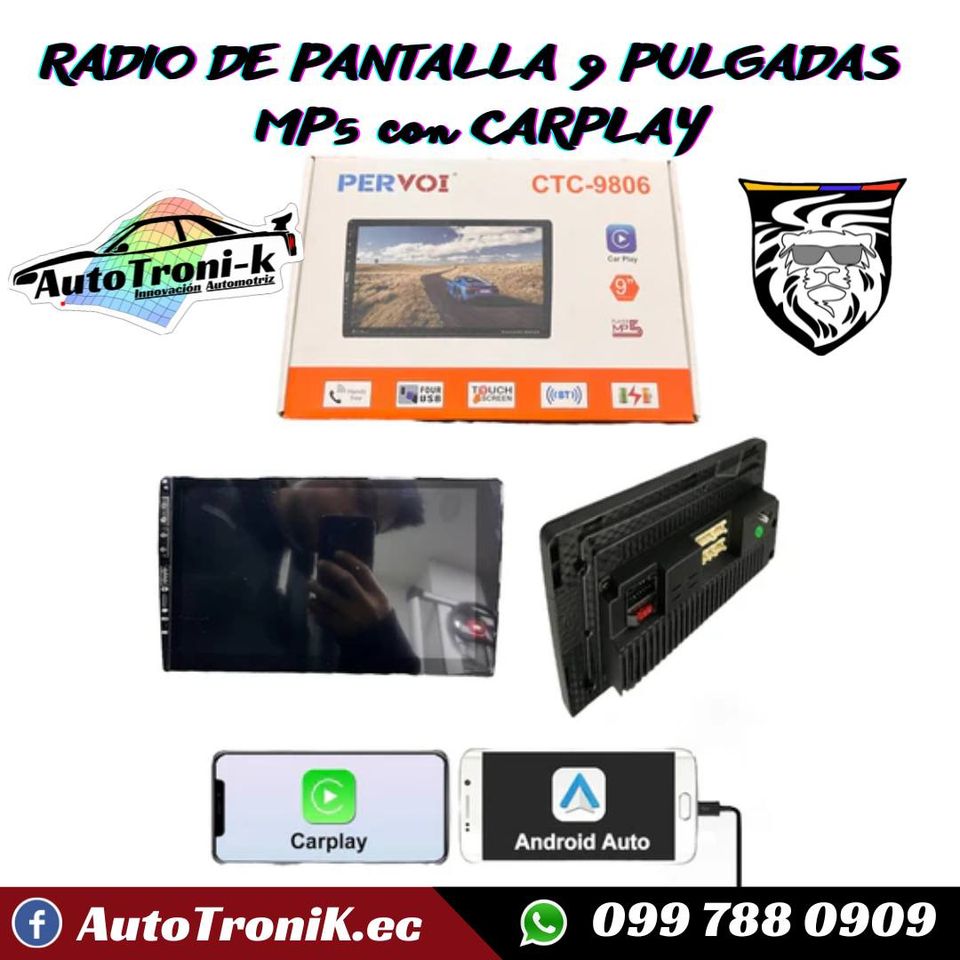 RADIO DE PANTALLA 9 PULGADAS MP5