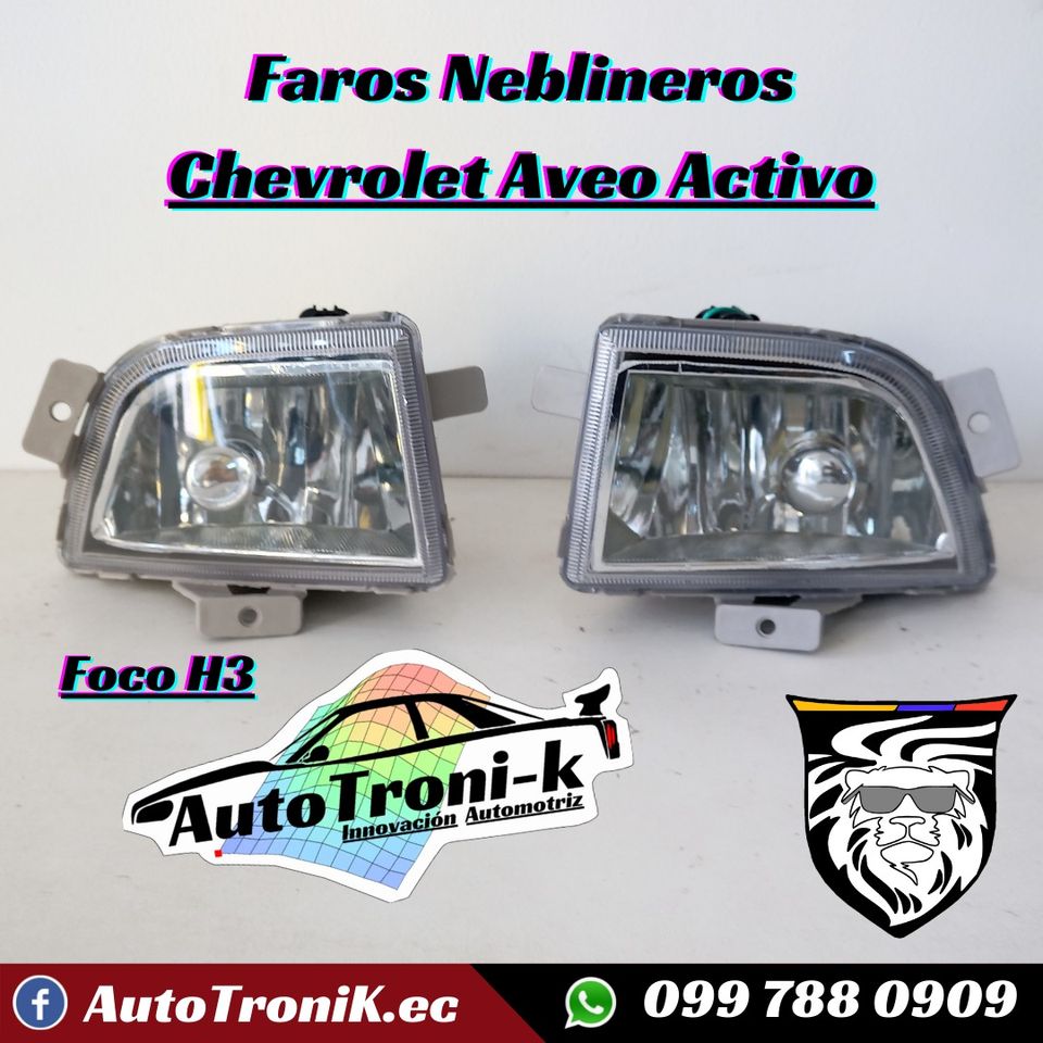 🌟 Faros neblineros Aveo Activo ✅