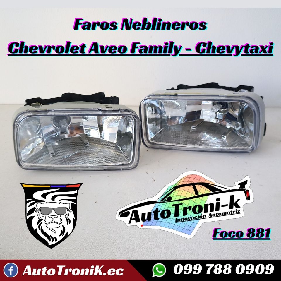 🌟 Faros neblineros Aveo Family ✅