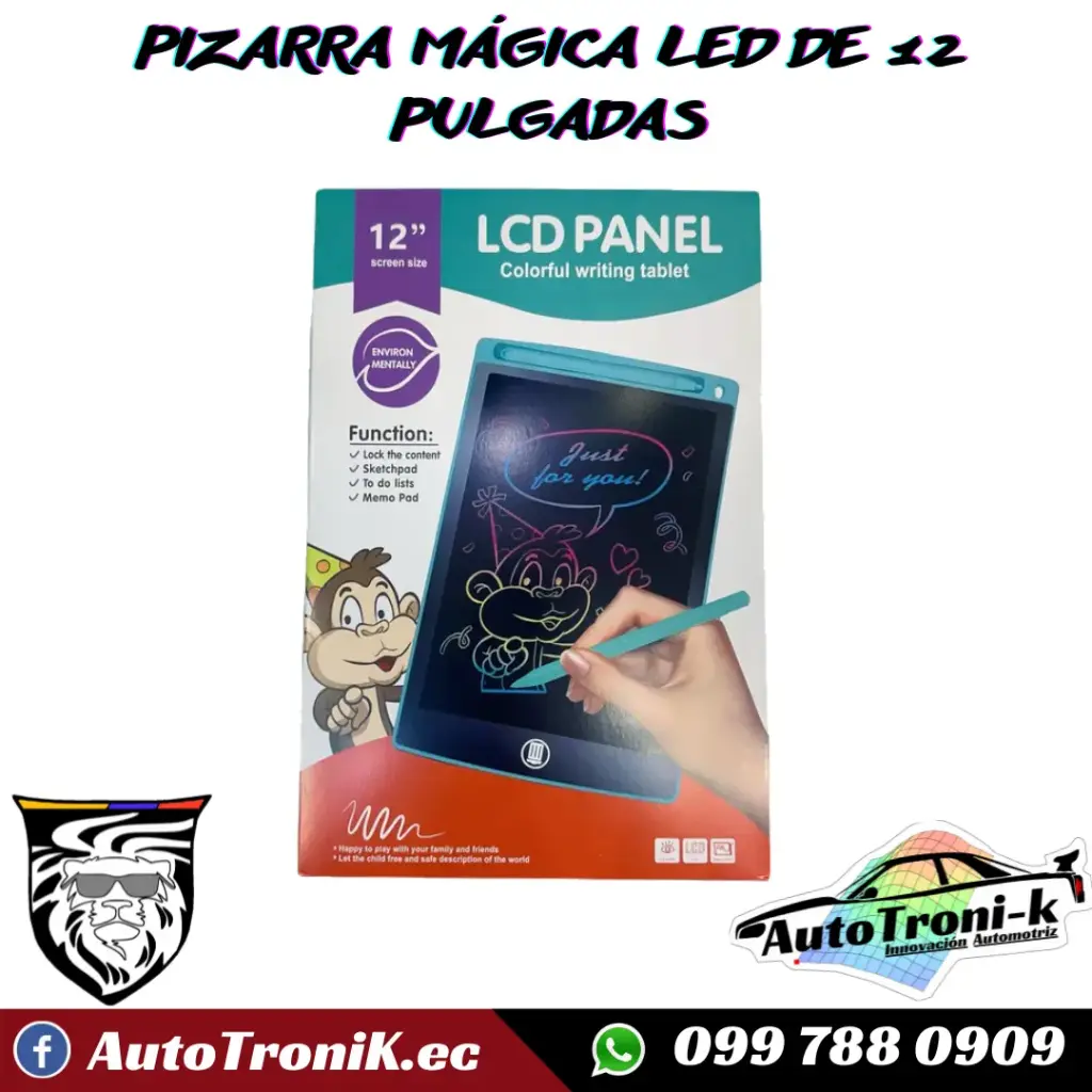 PIZARRA LED DE 12 PULGADAS