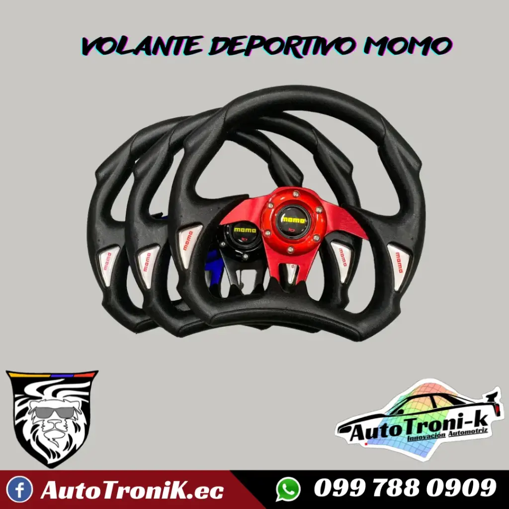 VOLANTE MOMO COLOR NEGRO
