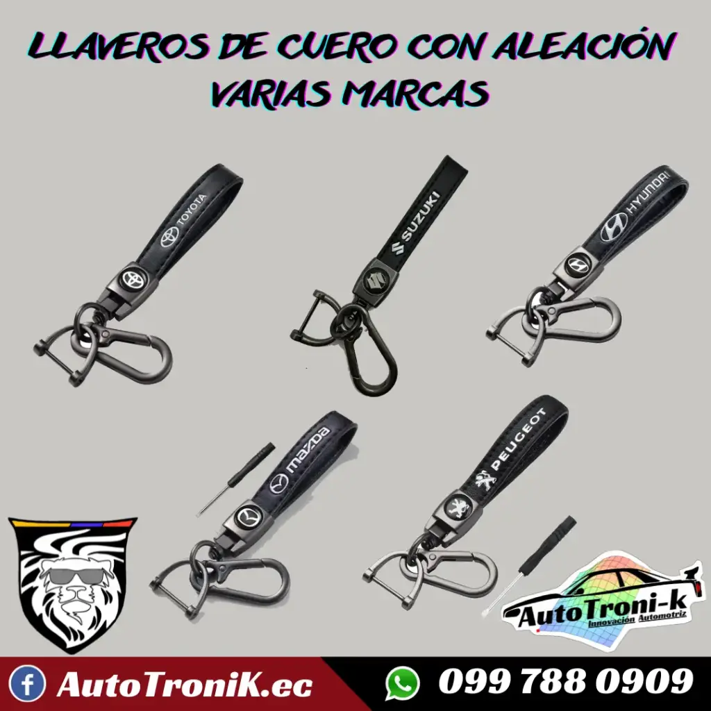 LLAVEROS DE CUERO EN VARIAS MARCAS