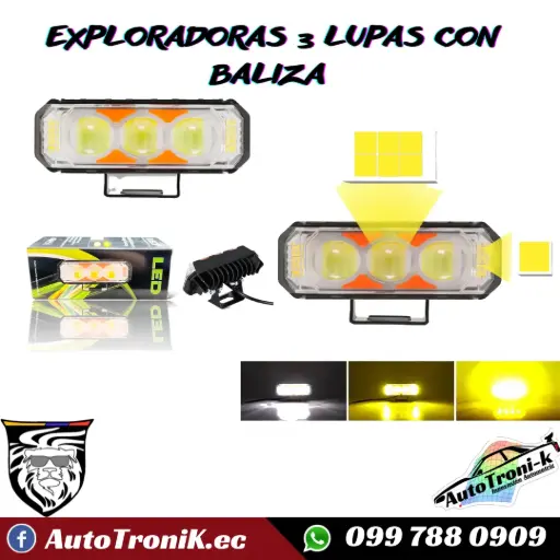 EXPLORADORAS DE TRES LUPAS CON BALIZA