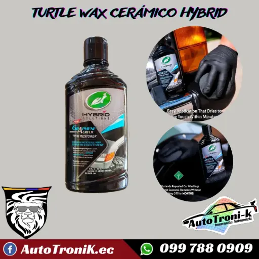 TURTLE WAX HYBRID RESTAURADOR DE PLÁSTICOS NEGROS