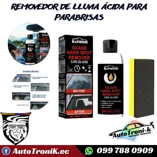 REMOVEDOR DE LLUVIA ÁCIDA PARA PARABRISAS