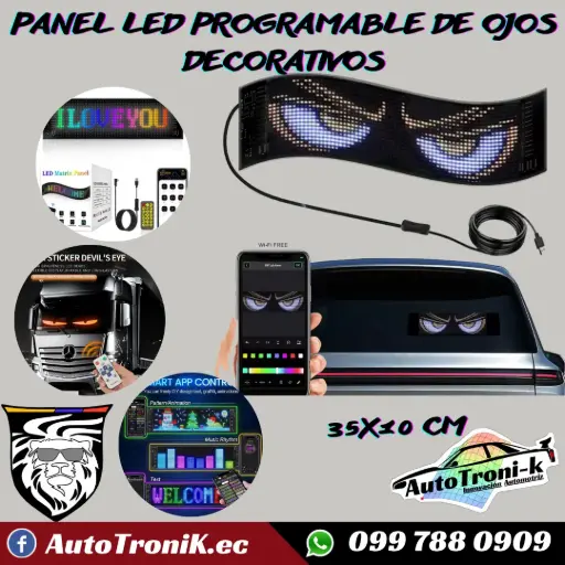 PANEL LED PROGRAMABLE DE OJOS DECORATIVO