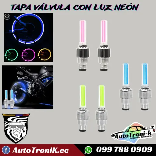 TAPA VÁLVULA CON LUZ NEÓN