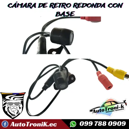 CÁMARA DE RETRO REDONDA CON BASE
