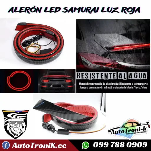 ALERÓN LED LUZ ROJA