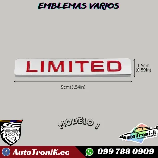 EMBLEMAS ADHESIVOS VARIOS MODELOS